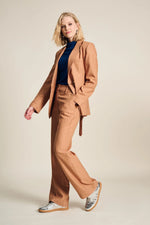 Load image into Gallery viewer, Pom Amsterdam - Blazer Striped - Sugar Brown
