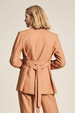 Load image into Gallery viewer, Pom Amsterdam - Blazer Striped - Sugar Brown
