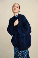 Load image into Gallery viewer, Pom Amsterdam - Cardigan - Midnight Blue
