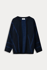 Load image into Gallery viewer, Pom Amsterdam - Cardigan - Midnight Blue
