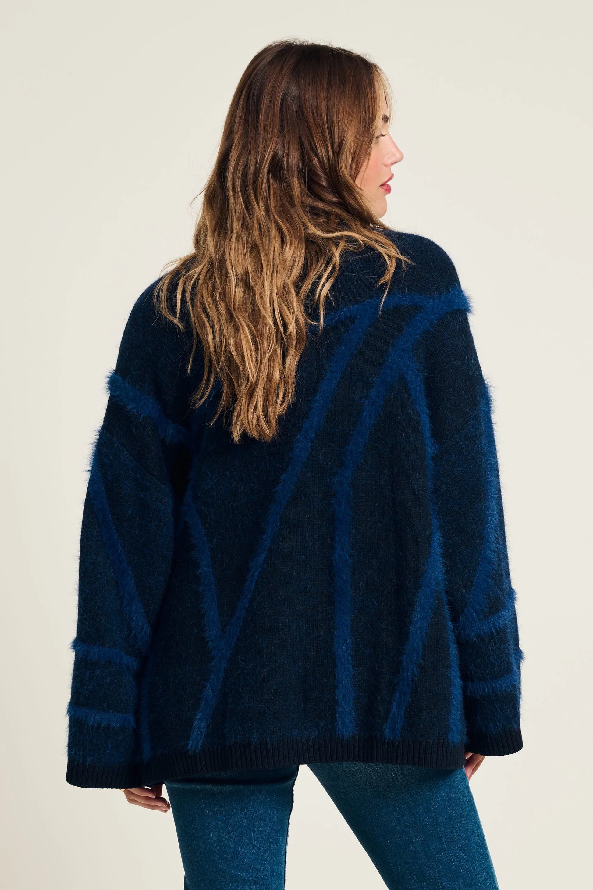 Pom Amsterdam - Cardigan - Midnight Blue